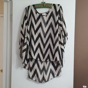 chevron blouse